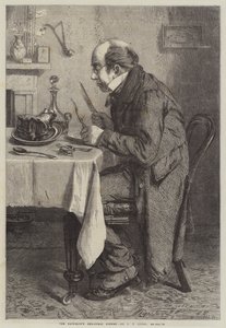 Het kerstmaal van de vrijgezel door John Templeton Lucas