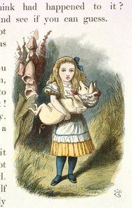 Alice en de Varkensbaby door John Tenniel