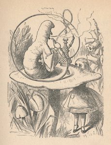 Alice en de rups, 1889 door John Tenniel
