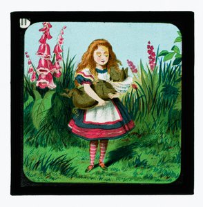 Alice in Wonderland, gekleurde lantaarnplaten