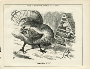 Illustratie van John Tenniel (1820-1914) in Punch door John Tenniel