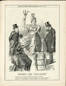 Illustratie van John Tenniel (1820-1914) in Punch door John Tenniel