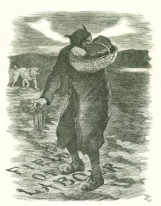 Onkruid zaaien: Angst dat het socialisme zich verspreidde onder de Britse arbeiders. John Tenniel cartoon uit Punch, Londen, 27 februari 1886 door John Tenniel