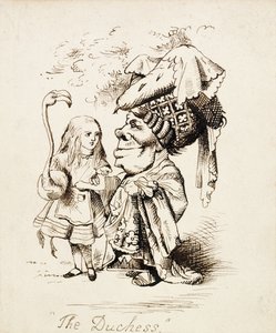 De Hertogin, c.1865 door John Tenniel