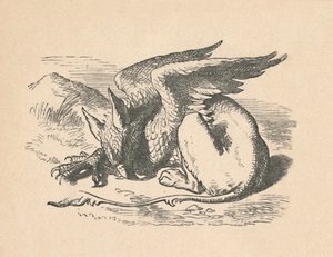 De Gryphon slapend in de zon, 1889 door John Tenniel