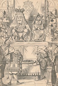 De Koning en Koningin van Harten in de Rechtbank, 1889
