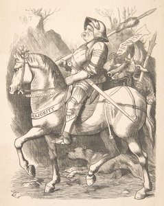 De ridder en zijn metgezel Punch, 5 maart 1887, 1887 door John Tenniel