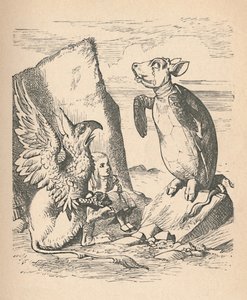 De Mock Turtle, de Gryphon en Alice, 1889