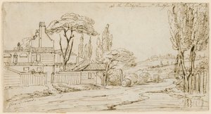 Aan het einde van Chenies St, Bedford Square, 20 juli 1793