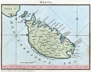 Kaart van Malta