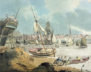 Haven van Weymouth, Dorset, 1805 door John Thomas Serres