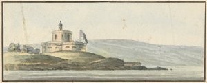 St. Maws Kasteel, Falmouth, Oost-Zuidoost door John Thomas Serres