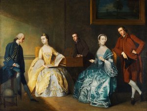 Een Groepsportret van de Familie Chambers