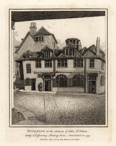Gebouw bij de ingang van Little St Helen