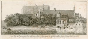 Oostelijk uitzicht op Westminster vanaf het water door John Thomas Smith