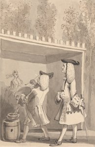 Hogarth Schildert in Vauxhall Gardens in Aanwezigheid van Jonathan Tyers door John Thomas Smith