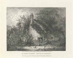 In Green Street, Enfield Highway, Buitenwijk Noord door John Thomas Smith