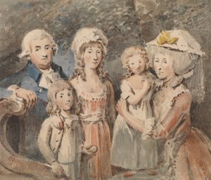 James Boswell en Zijn Familie door John Thomas Smith