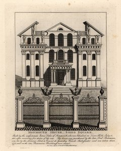 Monmouth House, Soho Square, gesloopt in 1773 door John Thomas Smith
