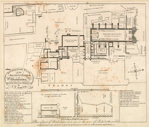 Plan van een deel van Westminster zoals het was in de tijd van Richard de Tweede door John Thomas Smith