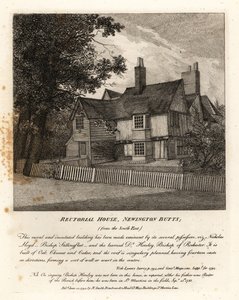 Rectoraal Huis, Newington Butts door John Thomas Smith