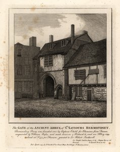 De Poort van de Oude Abdij van St Saviours Bermondsey