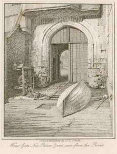Waterpoort, New Palace Yard, Westminster Palace door John Thomas Smith