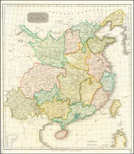 1815 kaart van China