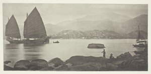 Een Canton handelsjunk door John Thomson
