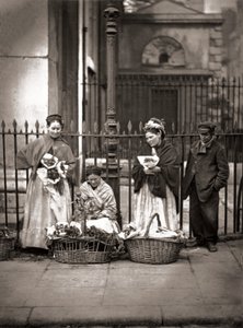 Bloemenverkoopster van Covent Garden, uit 