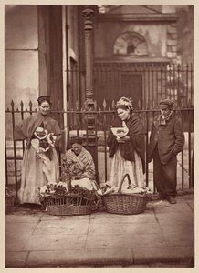 Bloemenvrouwen van Covent Garden door John Thomson