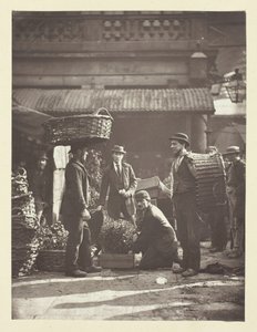 Arbeiders van Covent Garden, 1881 door John Thomson