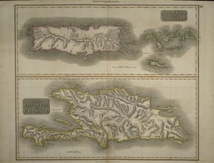 Porto Rico en Maagdeneilanden: Haïti, Hispaniola of St. Domingo, 1817 door John Thomson