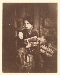 De kleine houtverkoper door John Thomson