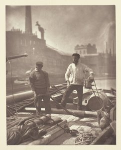 Arbeiders op de stille snelweg, 1881 door John Thomson