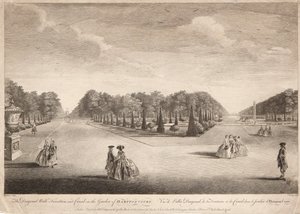 Het Diagonale Pad, Fontein en Kanaal door John Tinney
