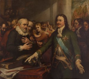 Peter de Grote bij de Verovering van Narva, 1704