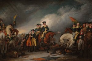 De Verovering van de Hessiërs bij Trenton, 26 december 1776 door John Trumbull
