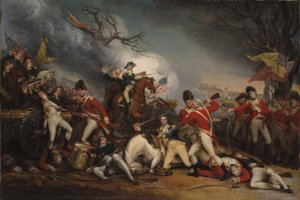 De dood van generaal Mercer in de Slag bij Princeton, 3 januari 1777
