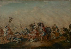 De Dood van Paulus Aemilius bij de Slag bij Cannae door John Trumbull