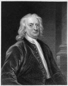 Portret van Sir Isaac Newton, gegraveerd door Edward Scriven door John Vanderbank