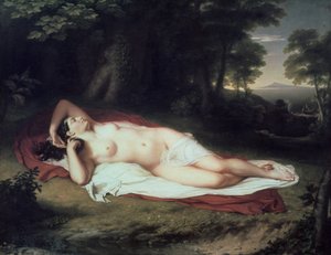 Ariadne slapend op het eiland Naxos, 1809-1814 door John Vanderlyn
