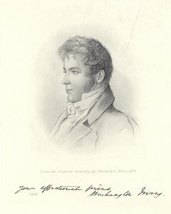 Portret van Washington Irving door John Vanderlyn