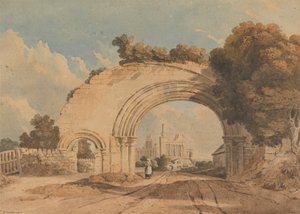 Byland Abbey, Yorkshire door John Varley