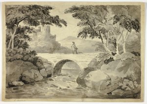 Kidwelly Castle, Zuid-Wales door John Varley