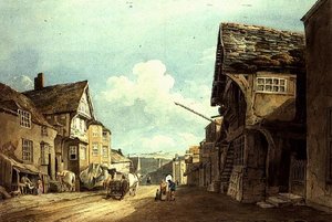 Kijkend naar de Hoofdstraat, Conway door John Varley
