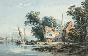 Op de Theems bij Chiswick door John Varley
