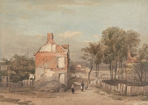 De Theems bij de gevangenis, Millbank, Londen