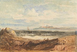 Uitzicht op Rotsachtige Kustlijn, Bamburgh, Northumberland