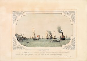 De grote regatta van Hull door John Ward